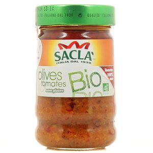 Sauce olives et tomates bio sans gluten