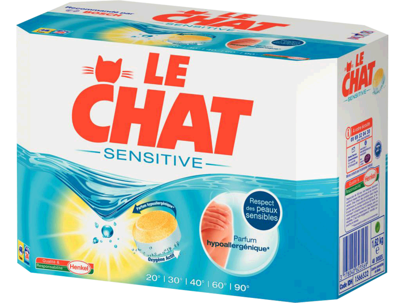 CV81 Le Chat Sensitive Lessive en tablette