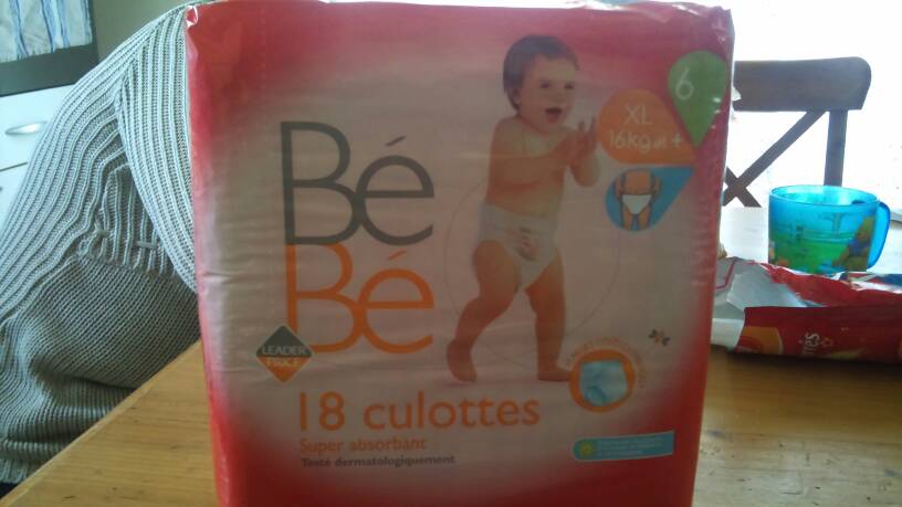 Culotte pour bebe u tout petits, taille 6, 16kg et + , 18 unites - Tous les  produits couches culottes & alèses - Prixing