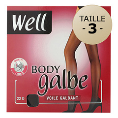 Collant voile Body Galbe WELL, taille 3, miel