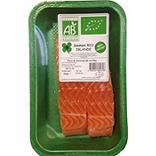 Pavé saumon Atlantique Bio, Salmo salar, élevé en Irlande, 2 pièces, barquette de 280g