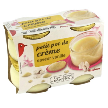 Auchan - Yaourt saveur vanille 125g