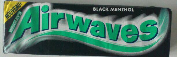 Chewing gum Airwaves Black menthol s/sucre 5 - 84 g