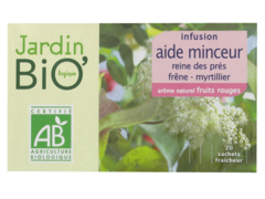 Jardin BiO' infusion aide minceur reine des pres frene myrtillier 30g