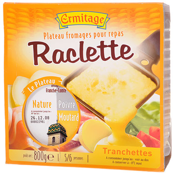 Fromage Raclette et fromage pour raclette - Ermitage
