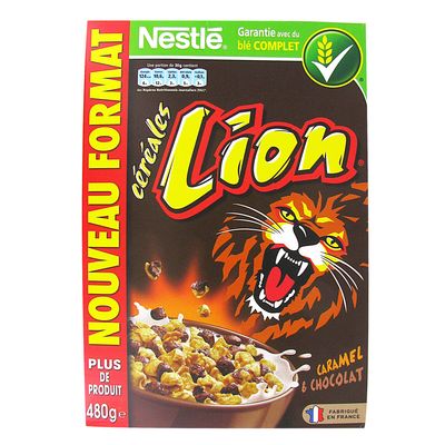 Lion Céréales au caramel & chocolat - La boîte de 480g 