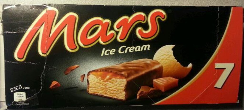 Mars, mini barres glacees, la boite de 10 - 212 g - Tous les produits  glaces - Prixing
