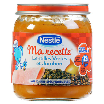 Ma Recette Petit Pot Pour Bebe Lentilles Vertes Et Jambon Des 12 Mois 1 X 250g Tous Les Produits Assiettes Petits Pots De Legumes Prixing