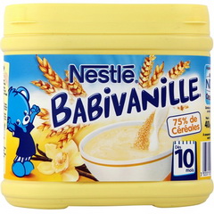 Céréales bébé 10+ mois vanille Babivanille NESTLE : la boite de
