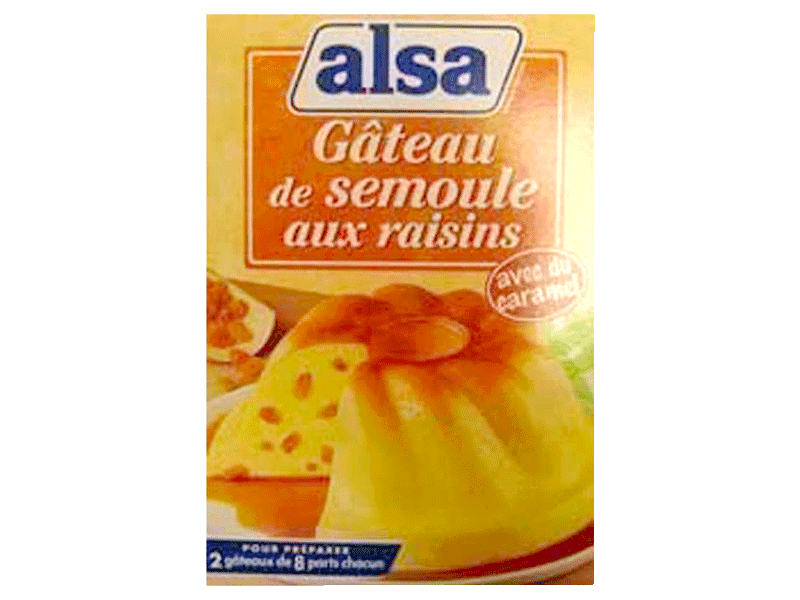 EURO MARKET  alsa preparation gateau de semoule nappage caramel 2 sachets  414 – Euro-Market