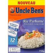 Uncle Ben's riz parfumé basmati et long grain sachet cuisson 750g (Prix Par Unité) Envoi Rapide Et Soignée