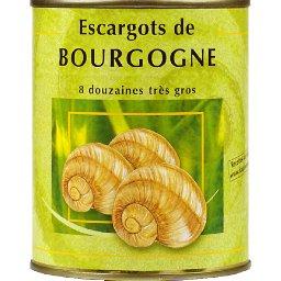 Escargots de Bourgogne 8 douzaines Très gros en conserve