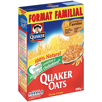 Céréales aux flocons d'avoine, Quaker (550 g)