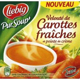 Pur Soup' Carottes fraîches et pointe de crème - Liebig - 1 l