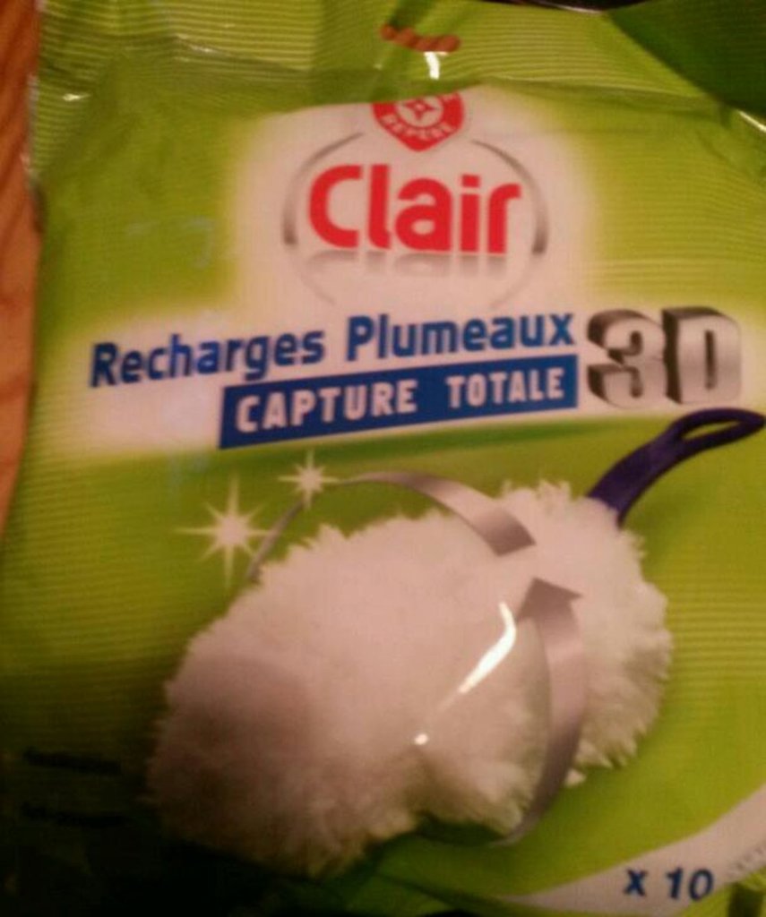 Clair Recharges plumeaux Jetables x10 