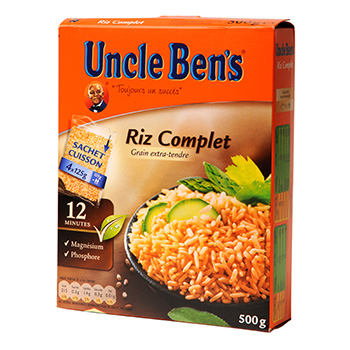 Riz Cuisson-en-sachet de marque Uncle Ben's, 450 g La perfection à