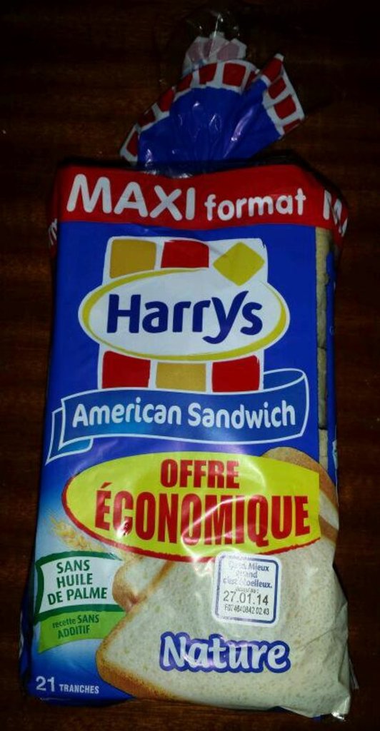 American Sandwich Nature - Harrys - 825 g