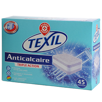 AUCHAN Tablette anticalcaire pour lave-linge 45 lavages 45 tablettes pas  cher 