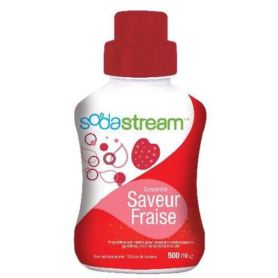 Sirop concentre saveur fraise sodastream, 500ml - Tous les produits sirops  - Prixing