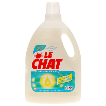 LE CHAT Lessive liquide sensitive aloé vera savon de Marseille 40