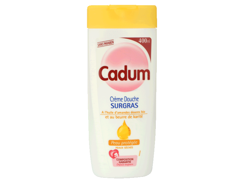 CADUM - Creme douche surgras huile amandes douces bio & beurre de karite  400ml