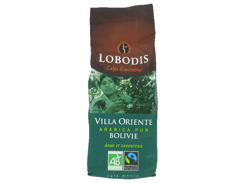 Cafe bio villa oriente lobodis max havelaar bolivie 250g