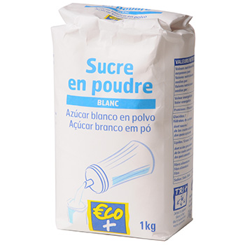 Sucre en poudre en paquet 1 kg GUSTO DEBRIO - Grossiste Sucres - EpiSaveurs