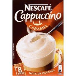 NESCAFE Nescafé cappuccino caramel stick 136g pas cher 