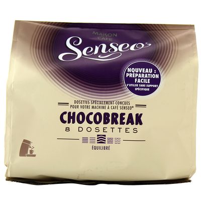 Senseo Chocolat Chocobreak 8 dosettes de 108 g - Lot de 5 : :  Epicerie