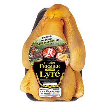 LYRE Poulet fermier jaune bio