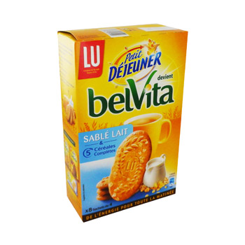 LOT DE 10 - BELVITA Original Biscuits petit-déj brut 5 céréales