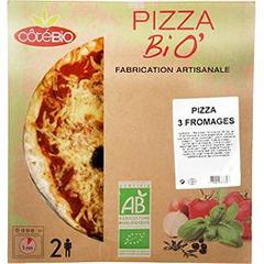Pizza aux 3 fromages COTE BIO, 400g
