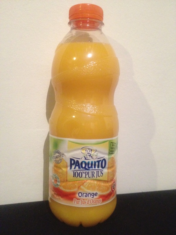 100% pur jus - jus d'orange avec pulpe - Paquito - 1 L
