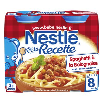 Blédina - Blédi'chef Cassolette Patate Douce Legumes Poulet / Spaghetti  Bolognaise Assiette Bébé Dès 15 mois