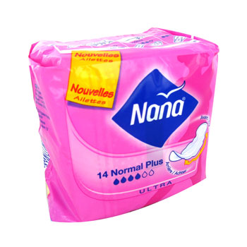 serviettes hygiéniques et tampons, NANA Serviette Maxi Normal Clip 10  Pièces