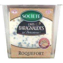 Roquefort Au Lait Cru de Brebis AOP SOCIETE CAVE BARAGNAUDES : la barquette  de 150 g à Prix Carrefour