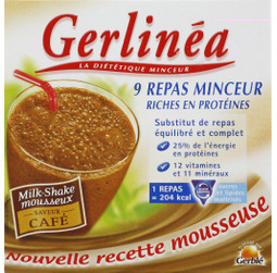 Gerlinea, mon repas - milk-shake cafe, la boite de 9 - 270g - Tous