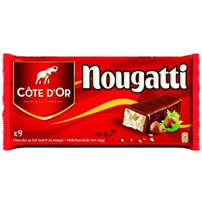 Côte d'or nougatti chocolat 9 pièces