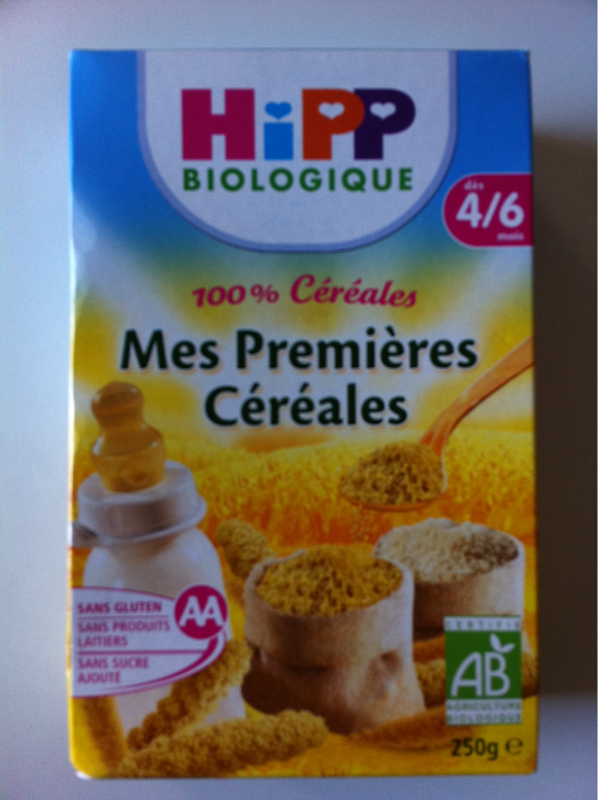 CEREALES INFANTILES BIO MES PREMIERES CEREALES A PARTIR DE 4/6 MOIS - HIPP