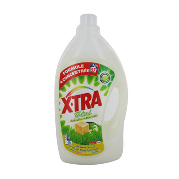 X-TRA Total 3+1 Lessive liquide au savon de Marseille et aloé vera