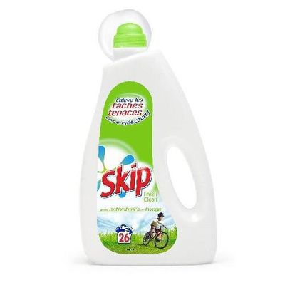 SKIP Skip lessive liquide concentrée active clean 26lavages 910ml