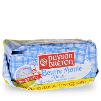 Beurre moulé Doux (82 % MG) - Champré - 500 g
