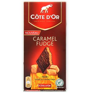 Tablette de chocolat au lait fourré praliné et caramel COTE D'OR