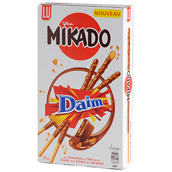 MIKADO - 70g mikado chocolat lait eclat daim lu, Nourriture