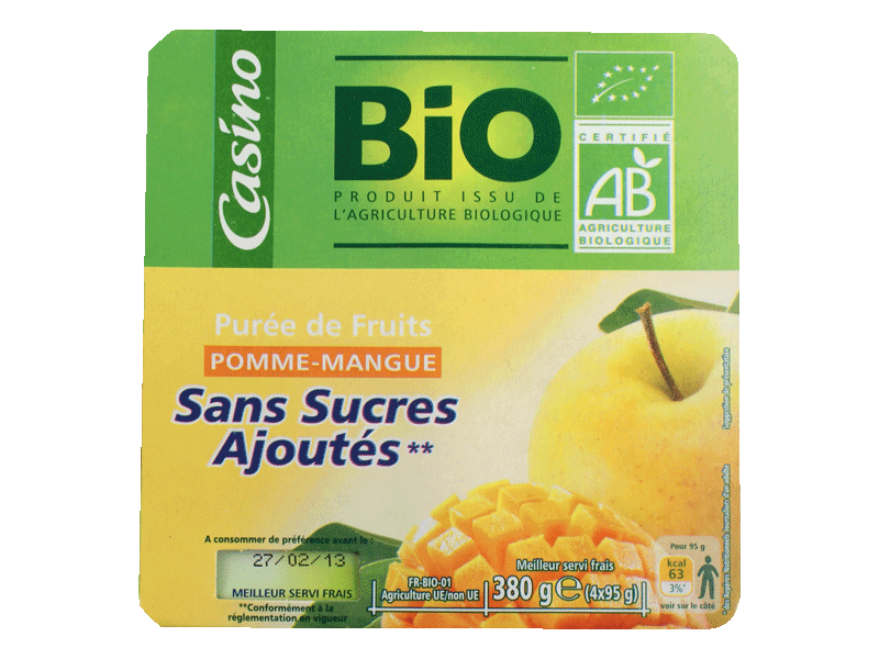 Compote Pomme ANDROS : les 16 pots de 100g à Prix Carrefour