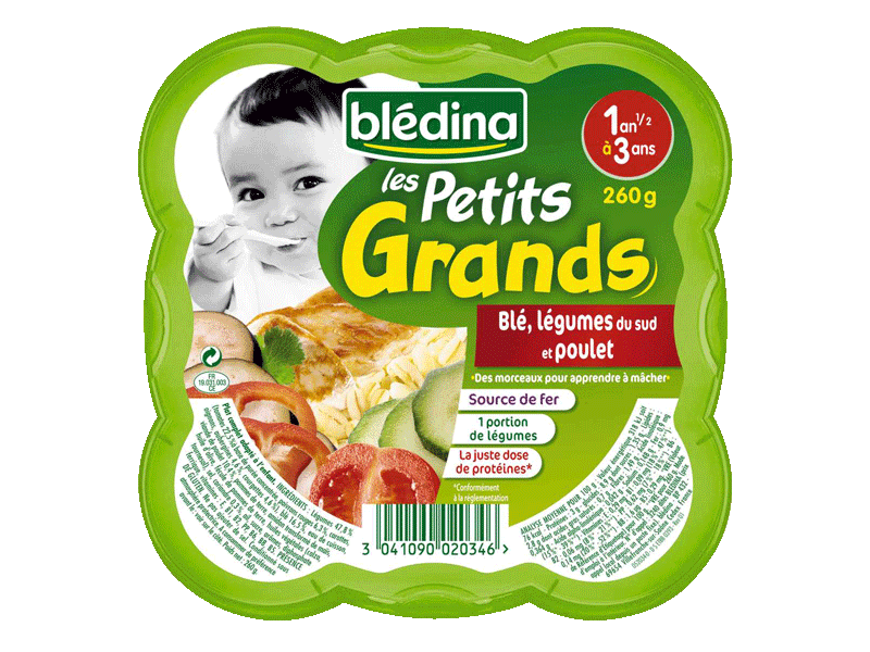 BLEDINER SOUPES 2x250ml Farandole de Petits Légumes Semoule de Blé